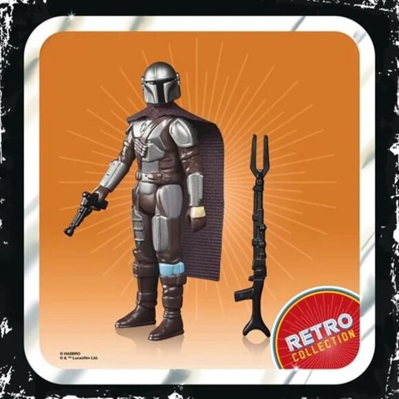 STAR WARS THE RETRO COLLECTION THE MANDALORIAN (BESKAR) 3 3/4" - Picture 3 of 6